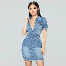Short Denim Jean Dress