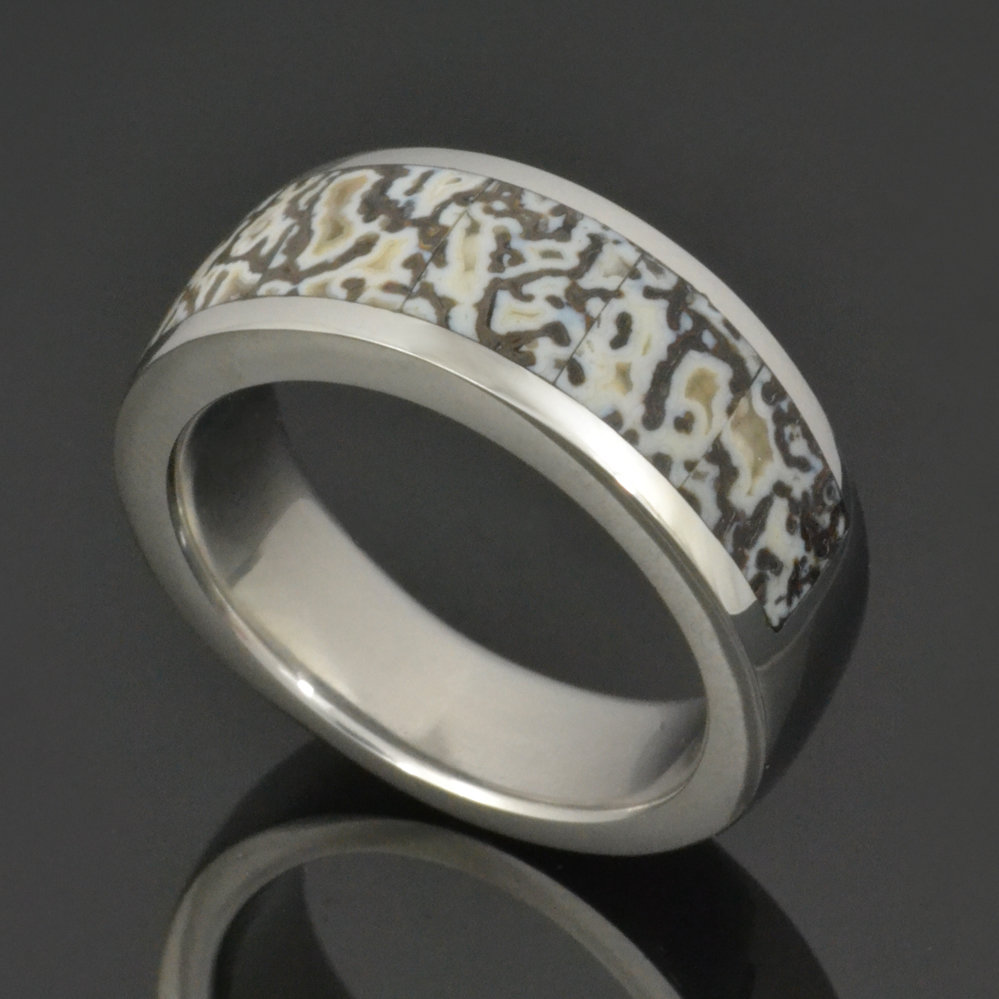 Stainless Steel Dinosaur Bone Ring