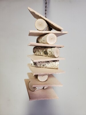 Medium Birch and Leather Tower