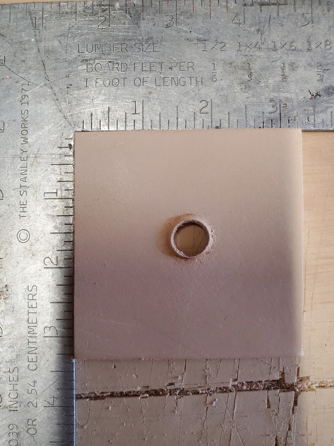 3.25" Leather Square