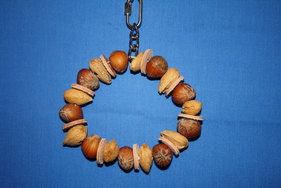 Mixed Nuts w/ Leather (approx 6"diam)