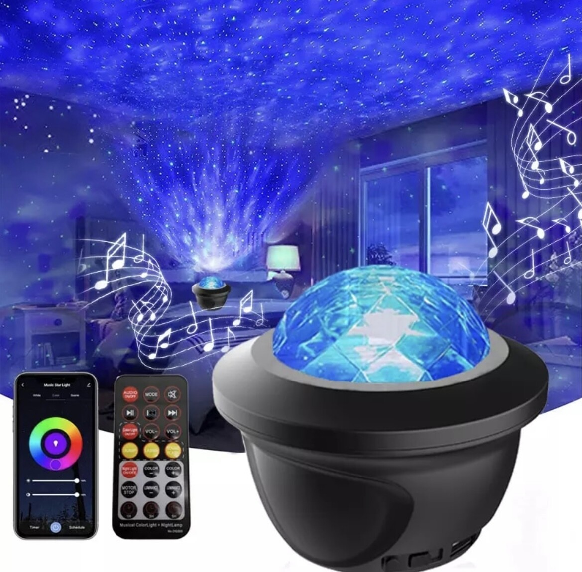 LED Star Galaxy Projector