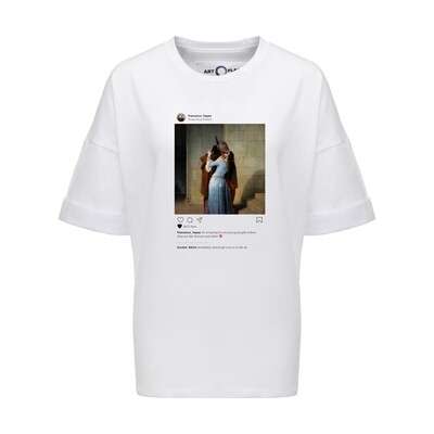 Футболка-оверсайз Insta Kiss, Белый, Муж, M Футболка-оверсайз Insta Kiss, Белый, Муж, M
