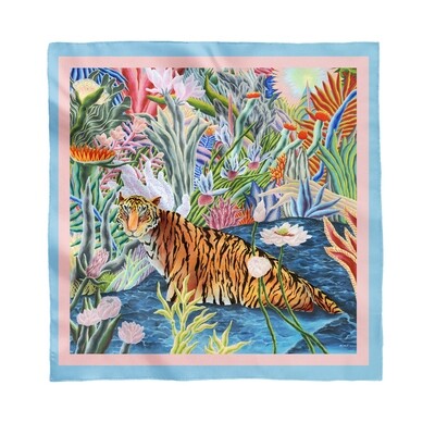 Платок TIGER IN THE WATER, 60x60 см Платок TIGER IN THE WATER, 60x60 см