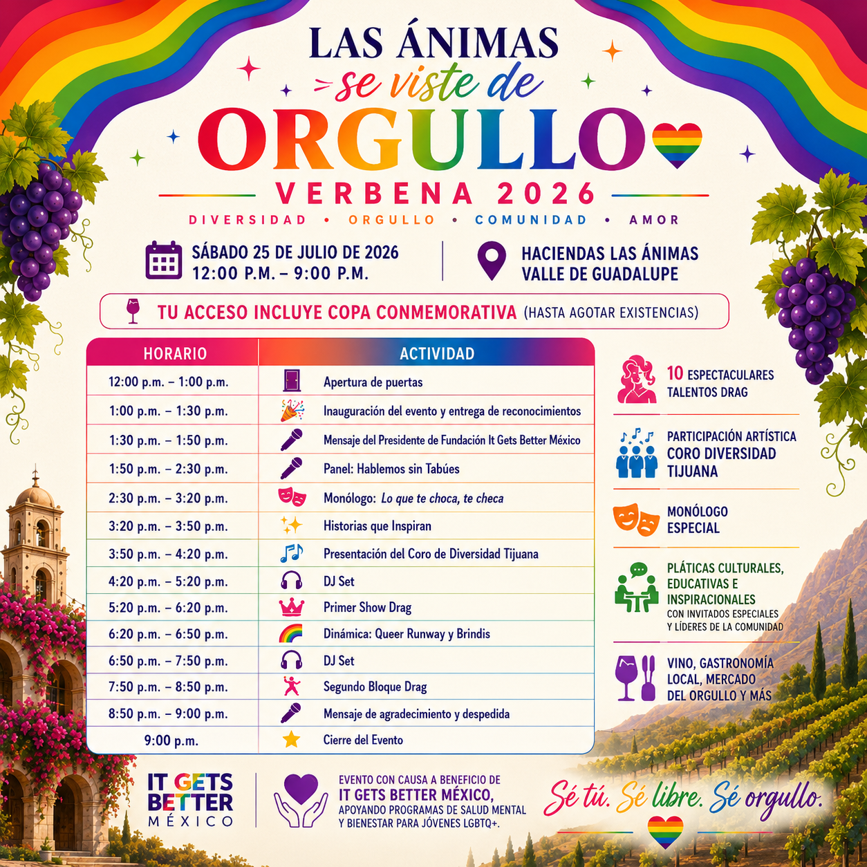 Las Animas se Viste de Orgullo Verbena 2026