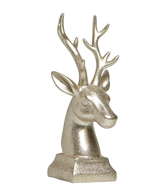 Gold Stag Head
