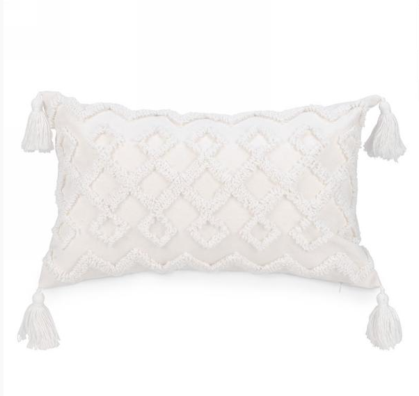 White Tufted Pillow