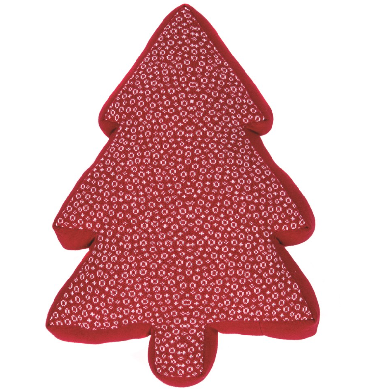 Pop fir tree red cushion