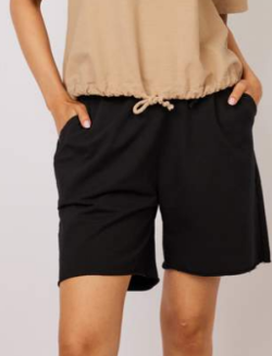 Linen Shorts- Black