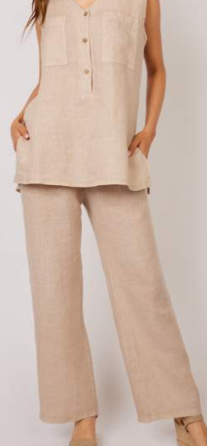Linen comfort Pants - Tan