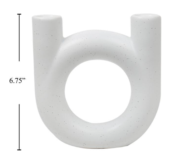 Oda Double Ceramic Candle Holder