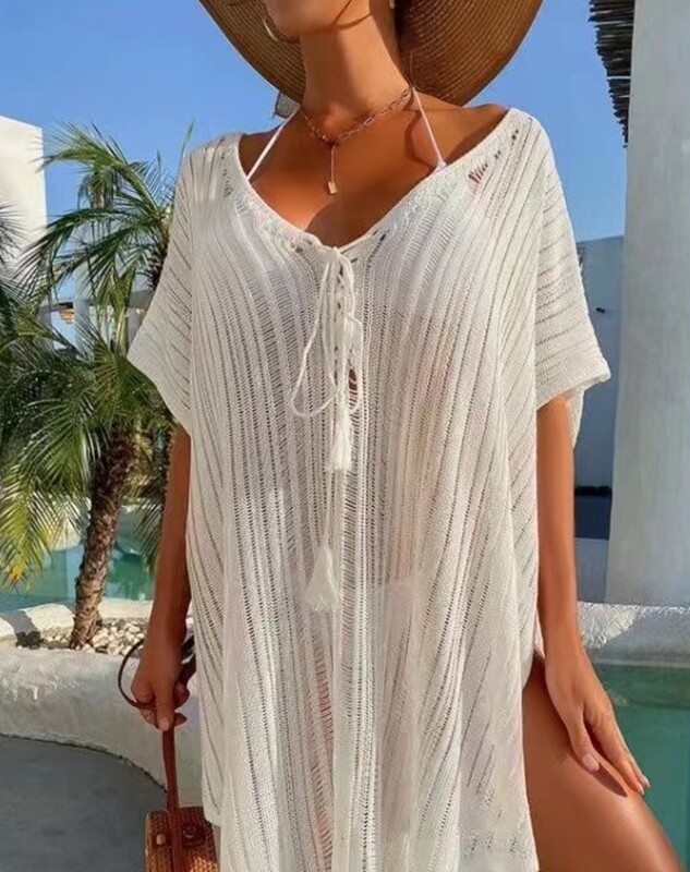 Long White Coverup