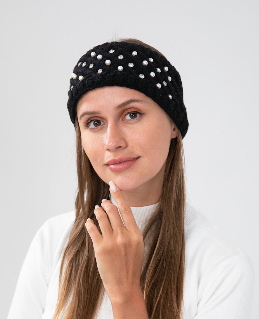 Black bling headband