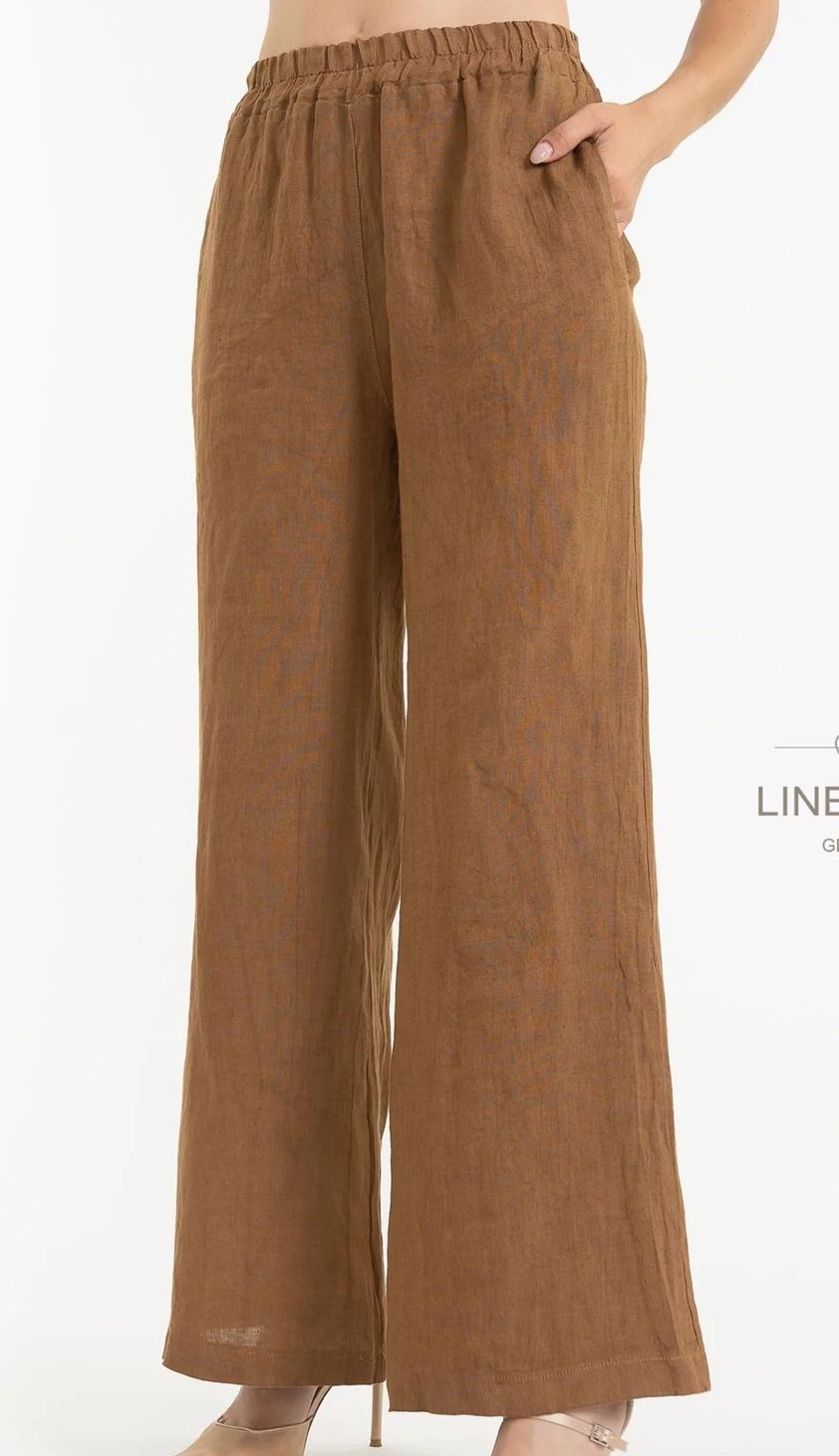 French Linen Pant - Cammello