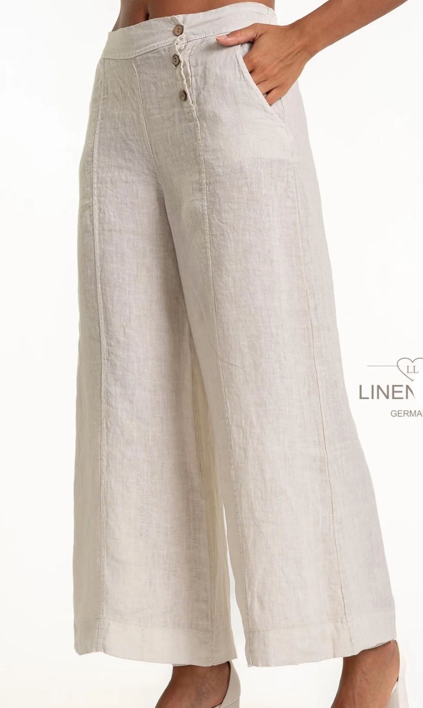 French Linen Pant - Sabbia