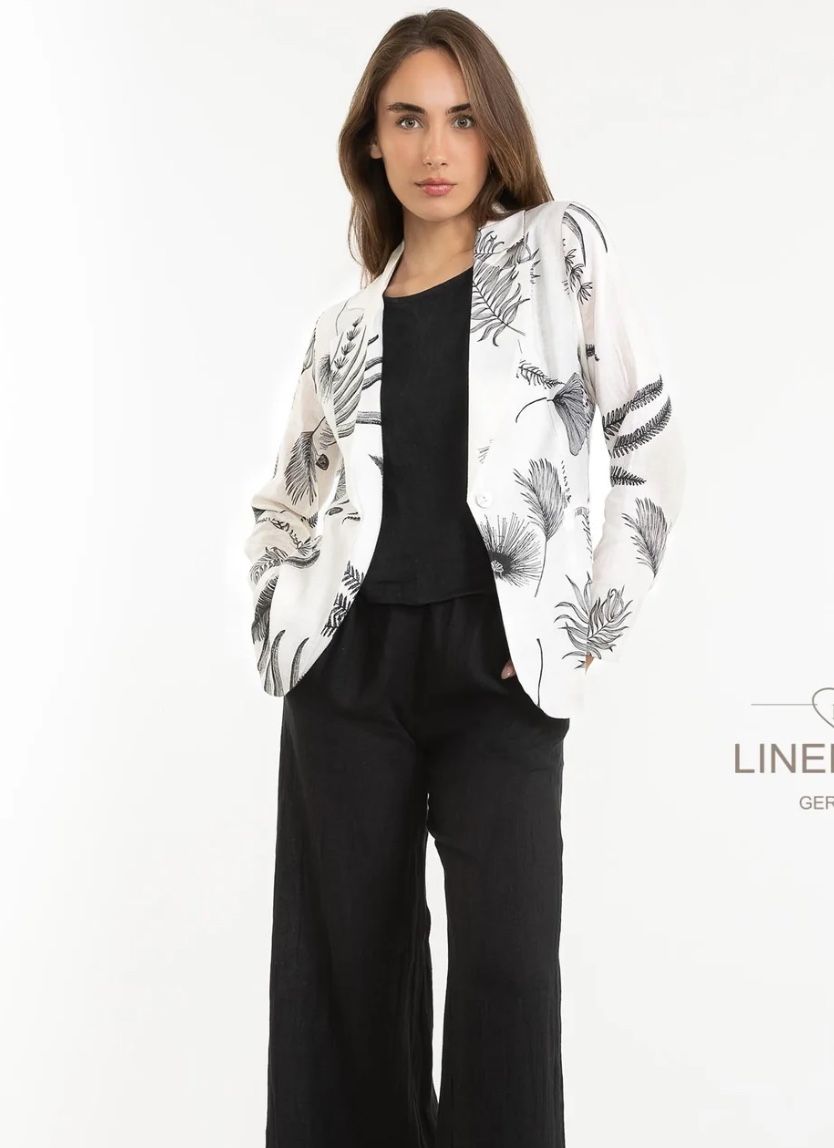 French Linen Jacket - Blanco