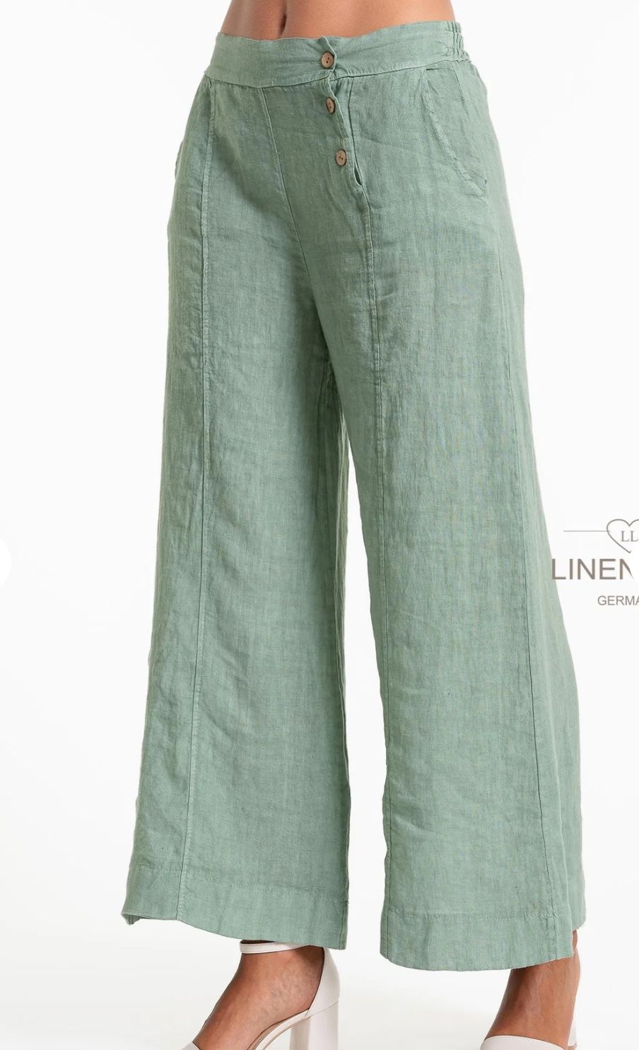 French Linen Pant- Sage