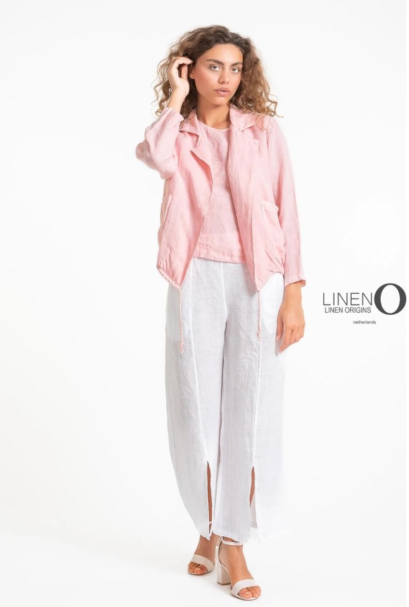 French Linen Jacket - Rosa