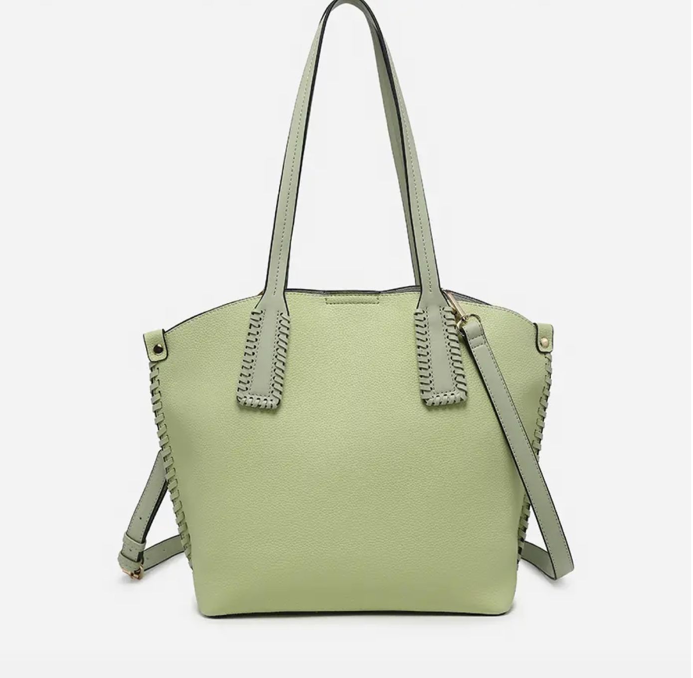Micah Whipstitch 3 Compartment -  Light Fern