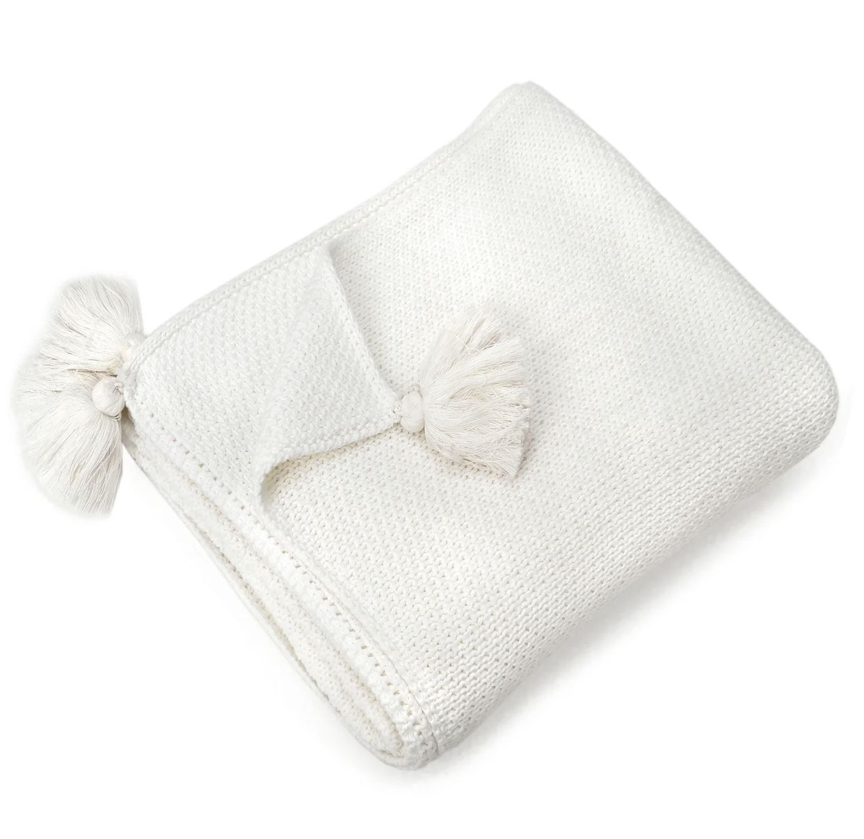 Jordan Cotton Throw - White