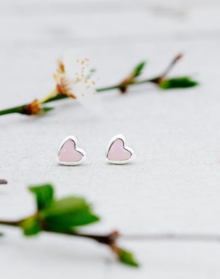 Cherish Silver Heart Earring