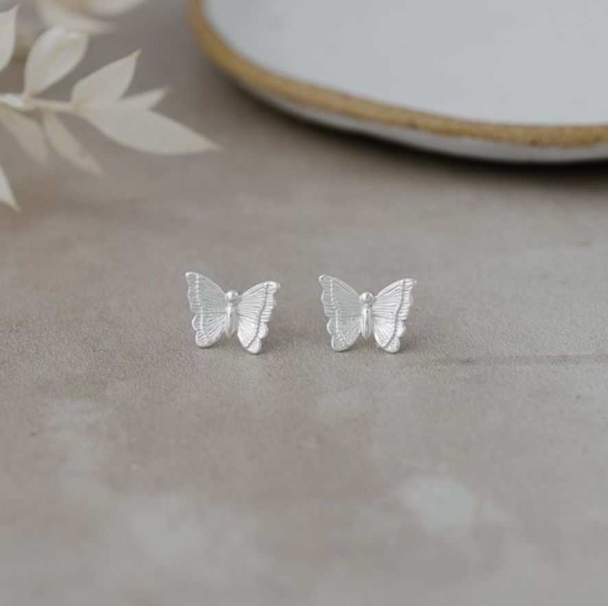 Mariposa Studs - Silver