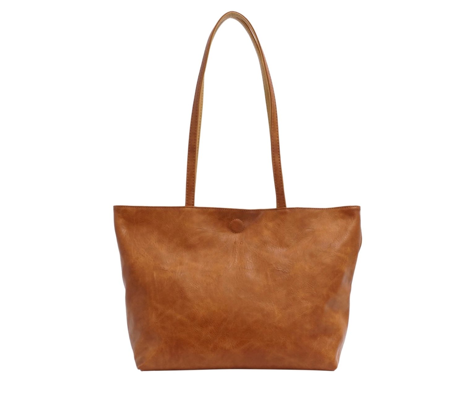 Brooke 2 in 1 Reversable Tote Camel / Cinn
