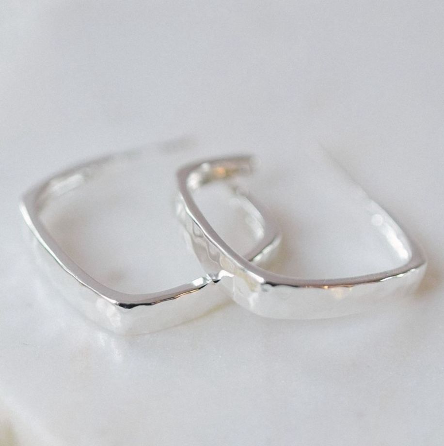 Tetra Hoops - Silver