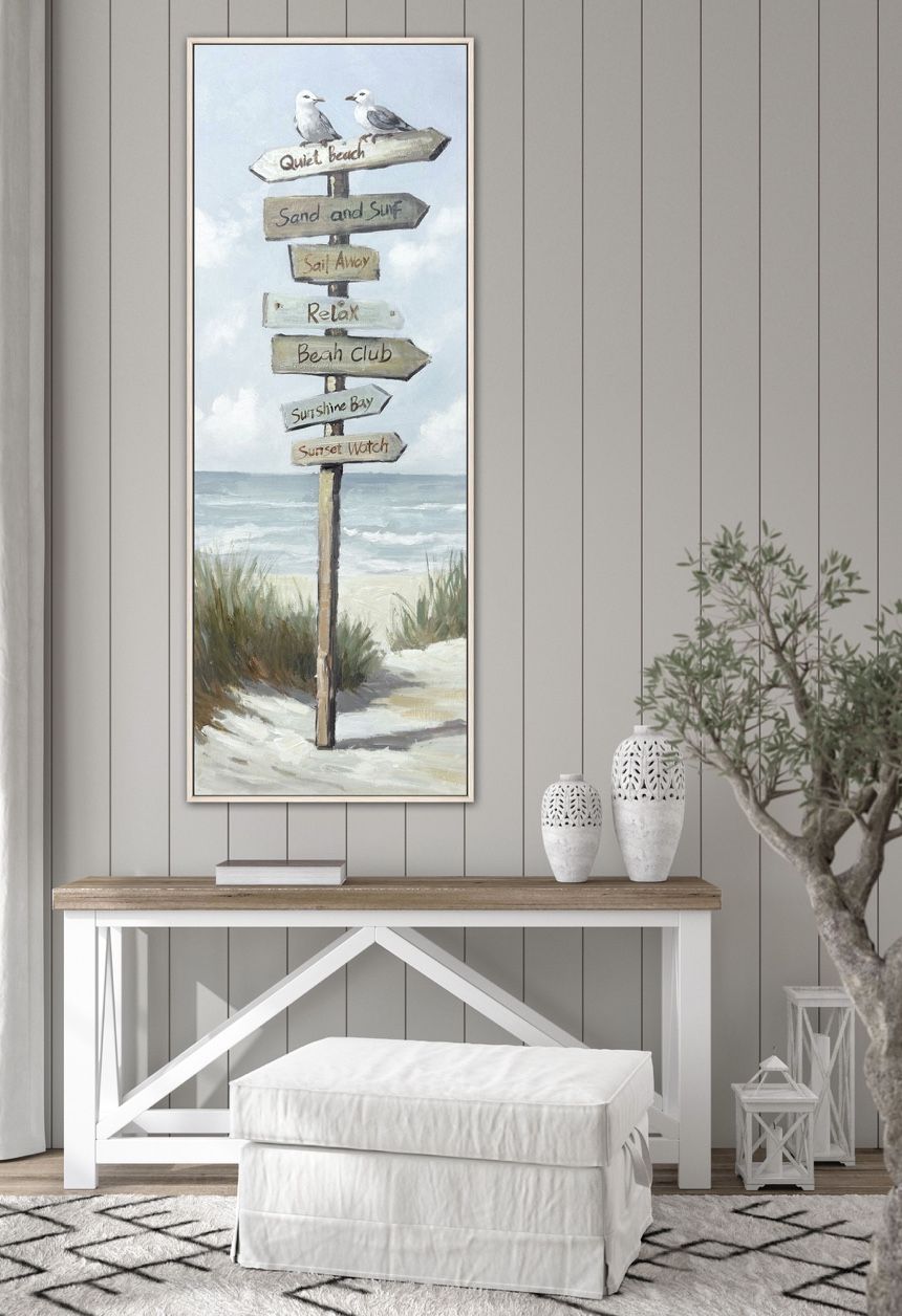 Signs of Summer – Coastal Beach Sign Wall Art