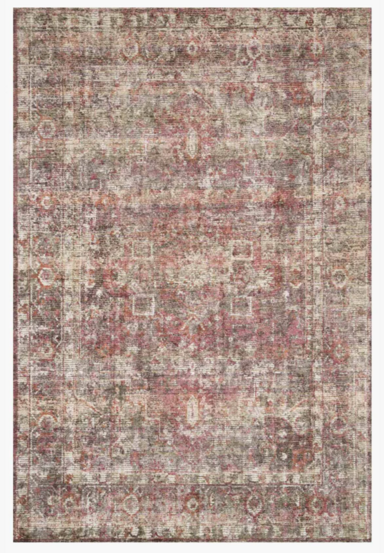 7'9 7'9" x 9'9" Rumi Area Rug - Berry