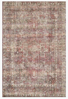 7'9 7'9" x 9'9" Rumi Area Rug - Berry