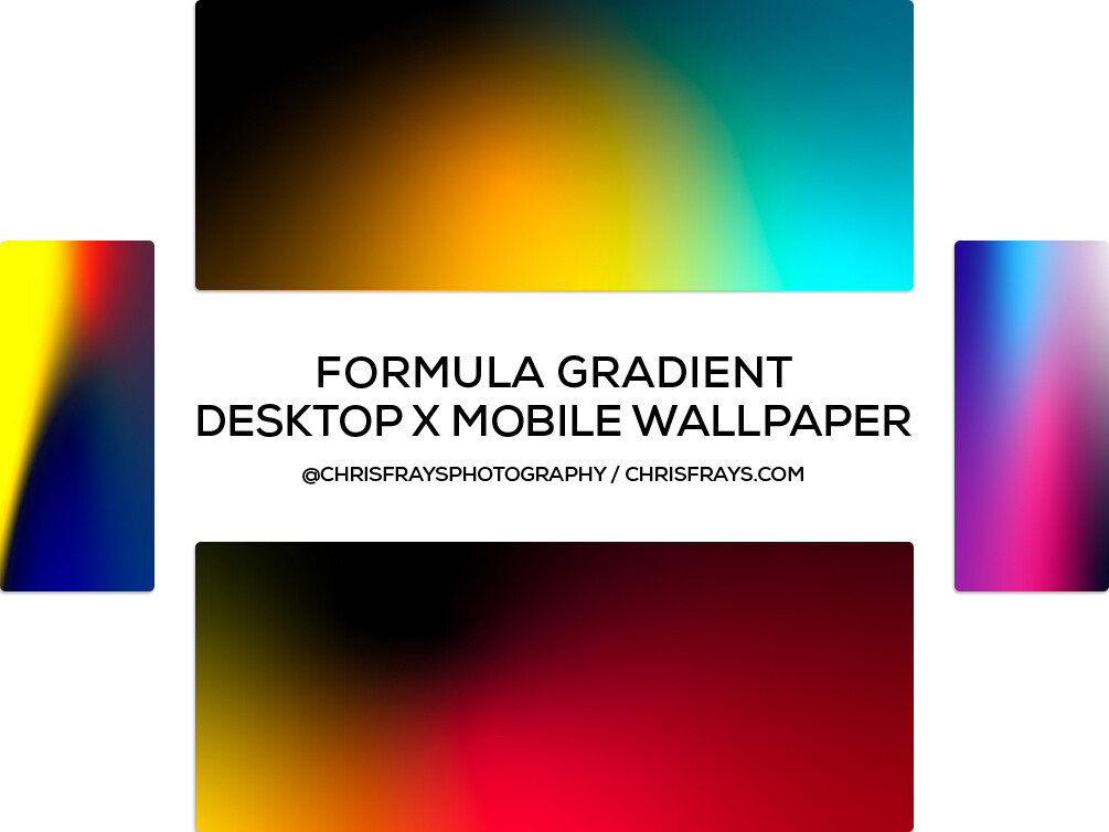 Formula Gradient Desktop and Mobile Wallpaper Pack