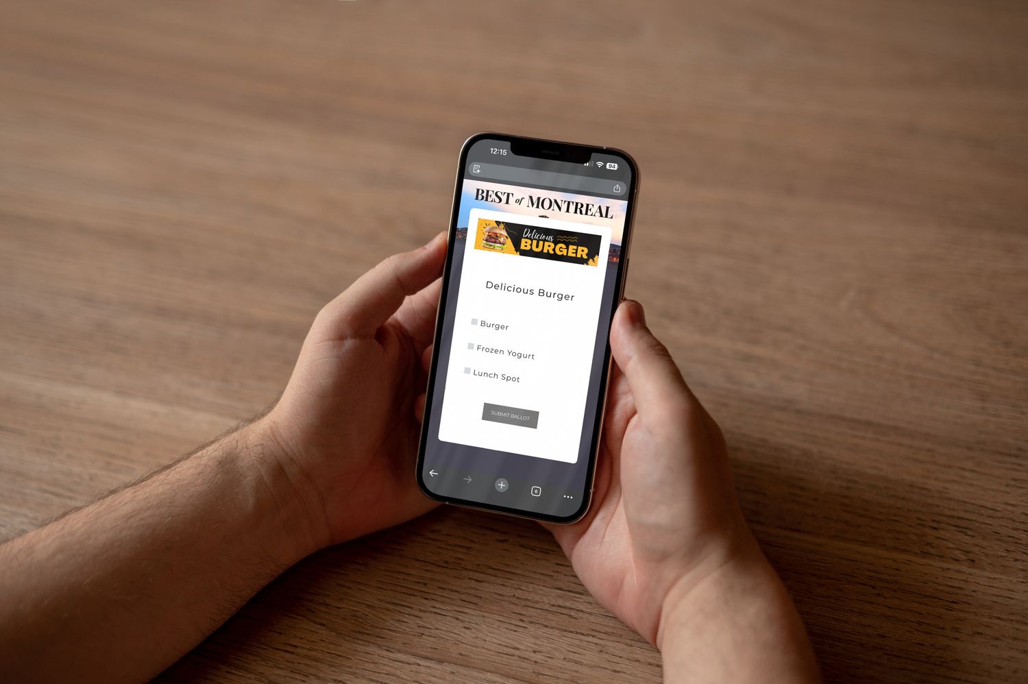 Custom Voting Page