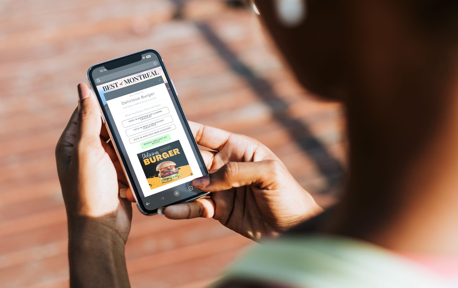 Voting Navigation Ad