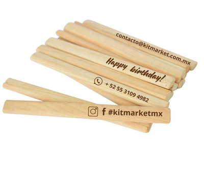 Palos de Madera Personalizados