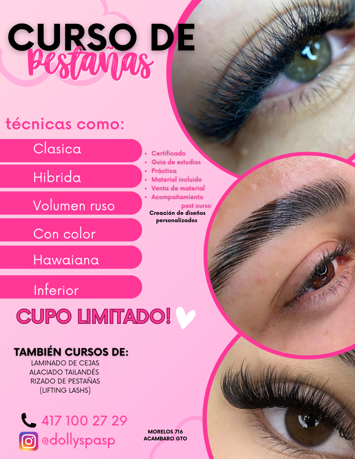CURSOS DE PESTAÑAS
