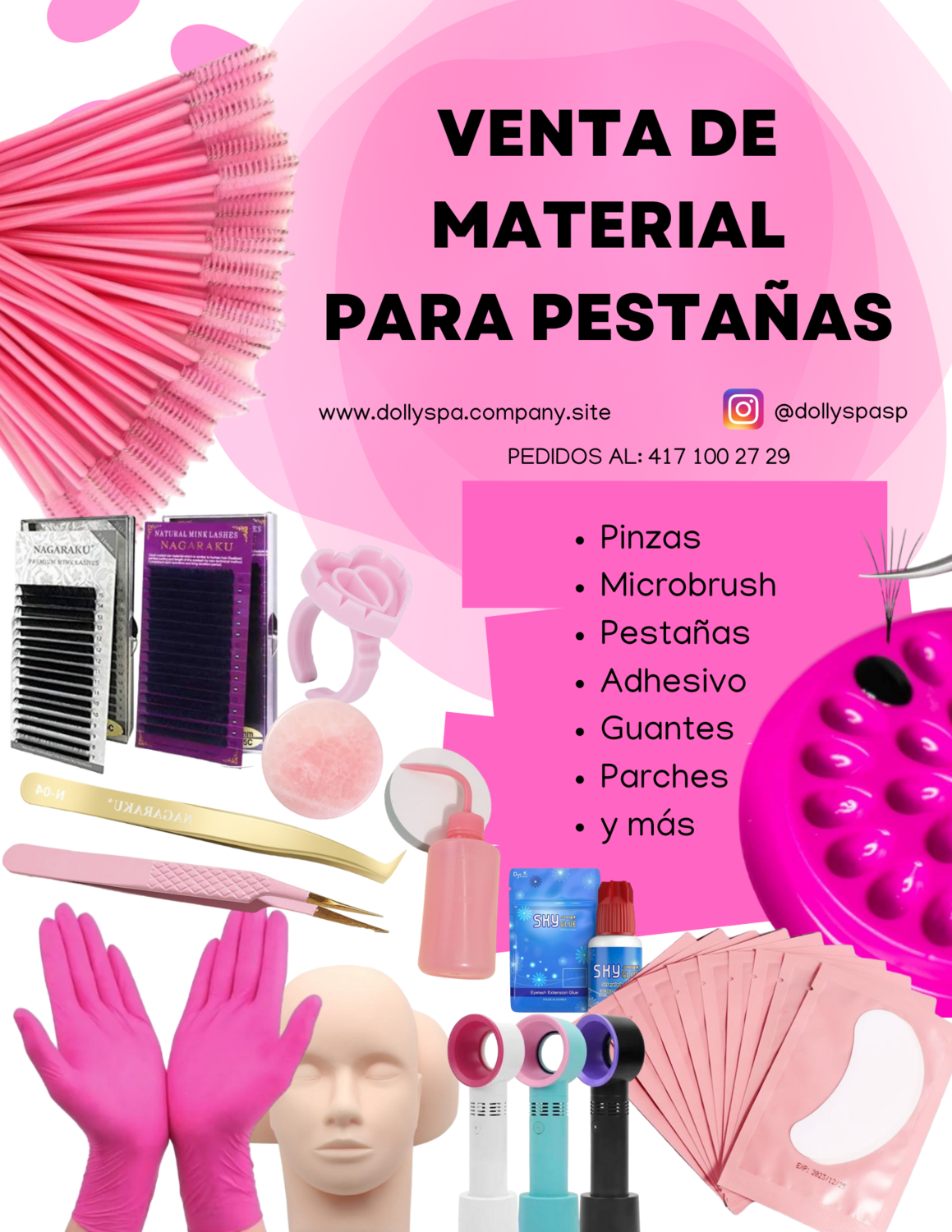 MATERIAL DE PESTAÑAS