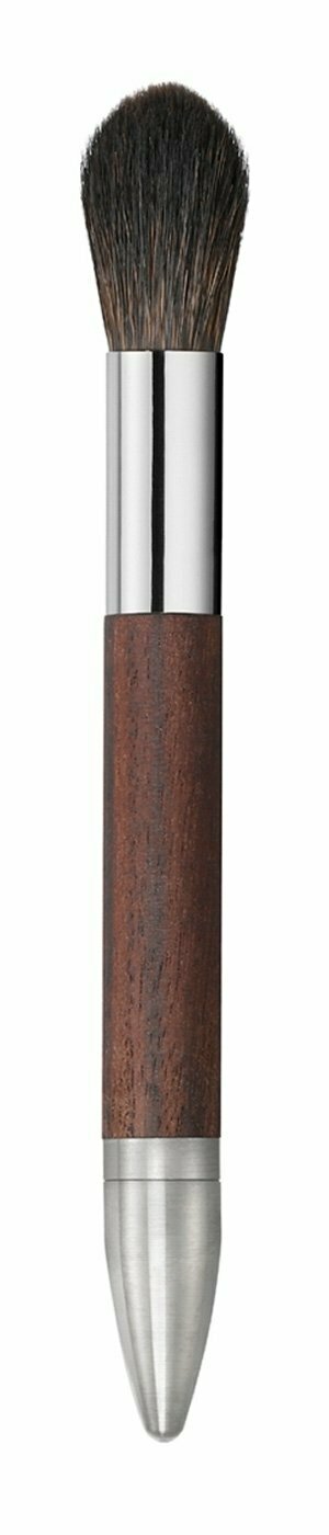 Dust brush mounted on violett wood short handle