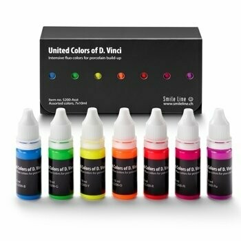 Intensive fluo colors for porcelain build-up, Pink, 10ml