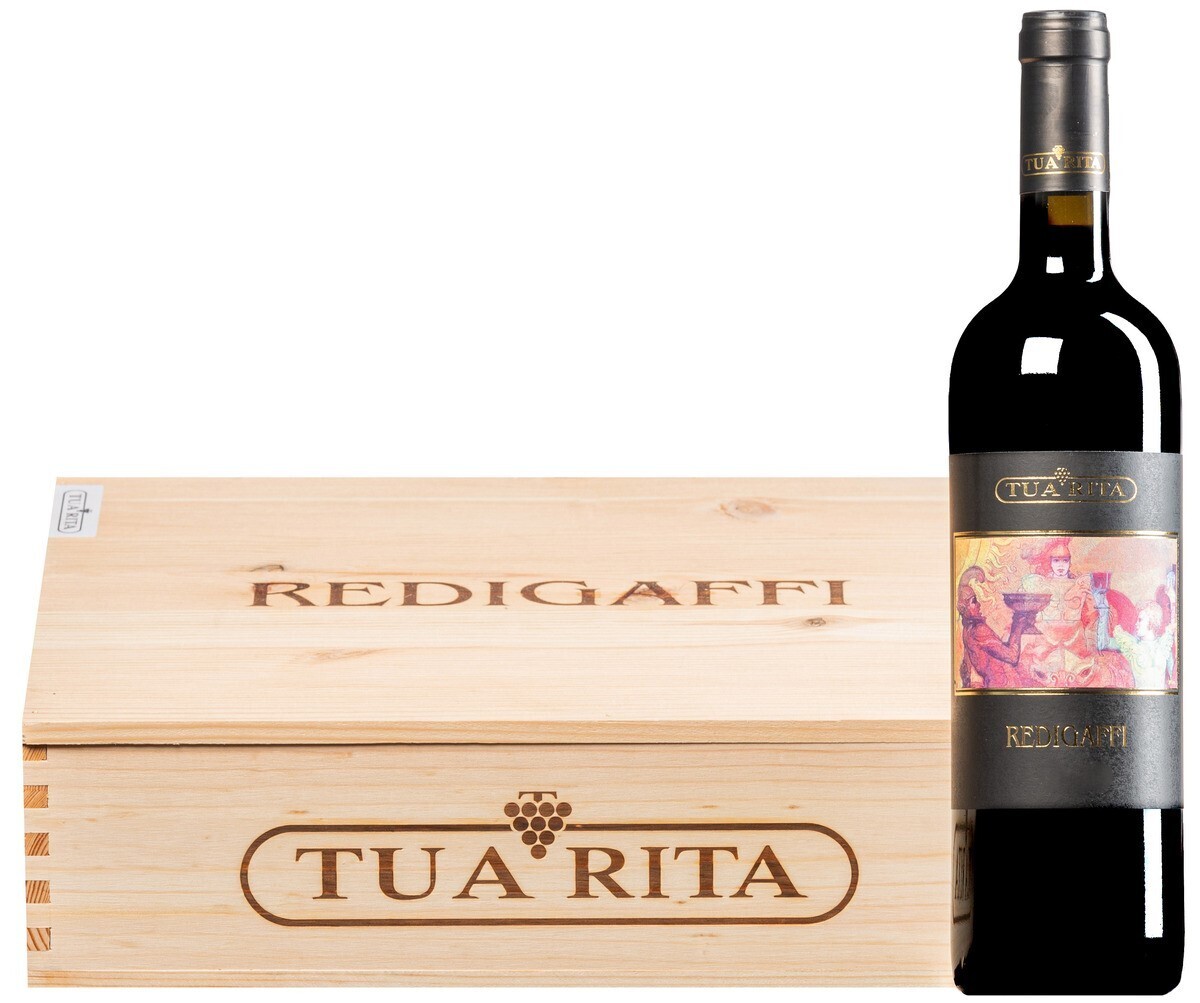 Redigaffi 2021 (cassa legno 3x) Toscana IGT - Tua Rita