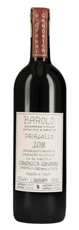Barolo Paiagallo 2018 DOCG - Giovanni Canonica