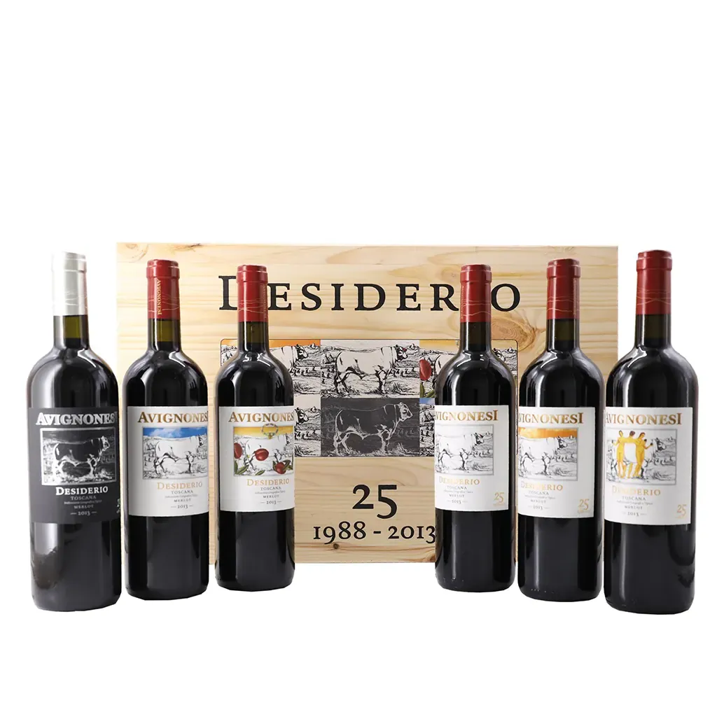 Limited Ed. 25esimo Desiderio Merlot 2013 (cassa legno 6x) Toscana IGT - Avignonesi
