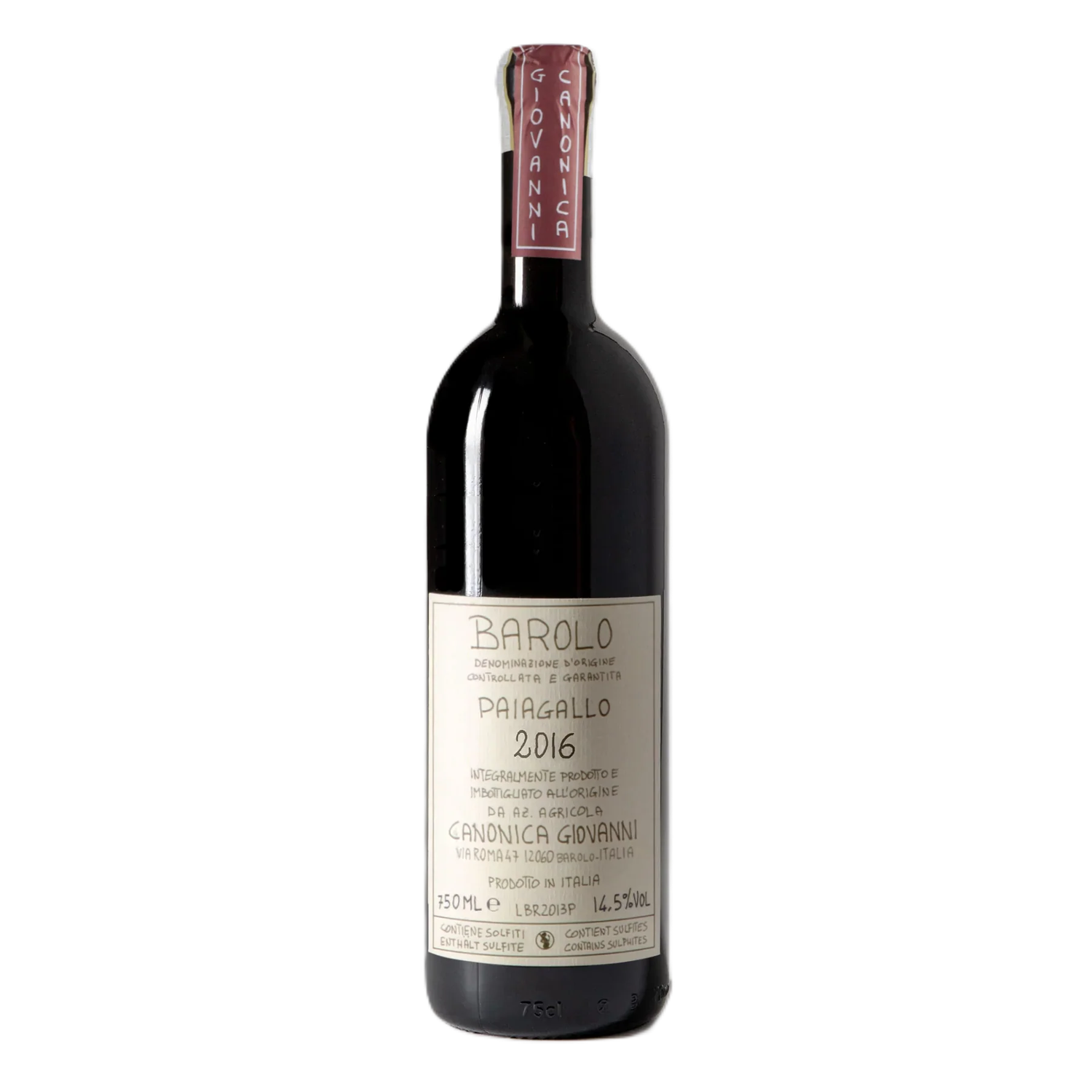 Barolo Paiagallo 2016 DOCG - Giovanni Canonica