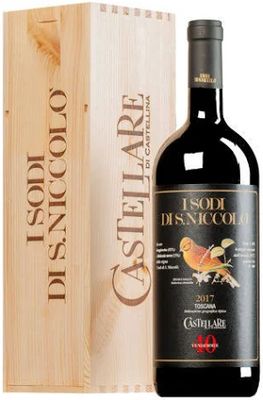 Bottle of I Sodi di San Niccolò 40 Vendemmie 2017 – Castellare di Castellina, Toscana IGT in wooden…