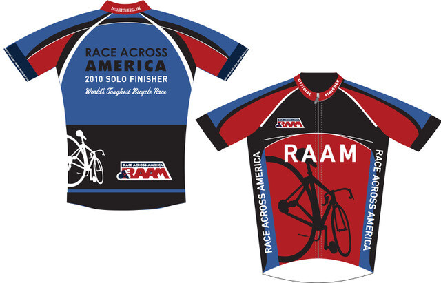 2010-2011 RAAM Official Finisher Jerseys - Solo &amp; Team - ON SALE