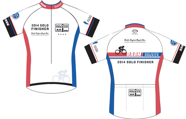 2014-2015 RAAM Official Finisher Jersey - Solo &amp; Team - ON SALE