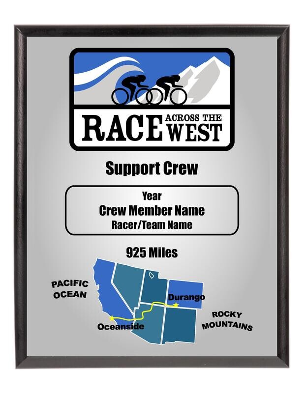 RAW Crew Plaque - Past Years