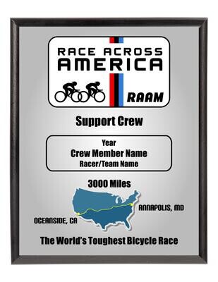 RAAM Crew Plaque - Current Year (2024)