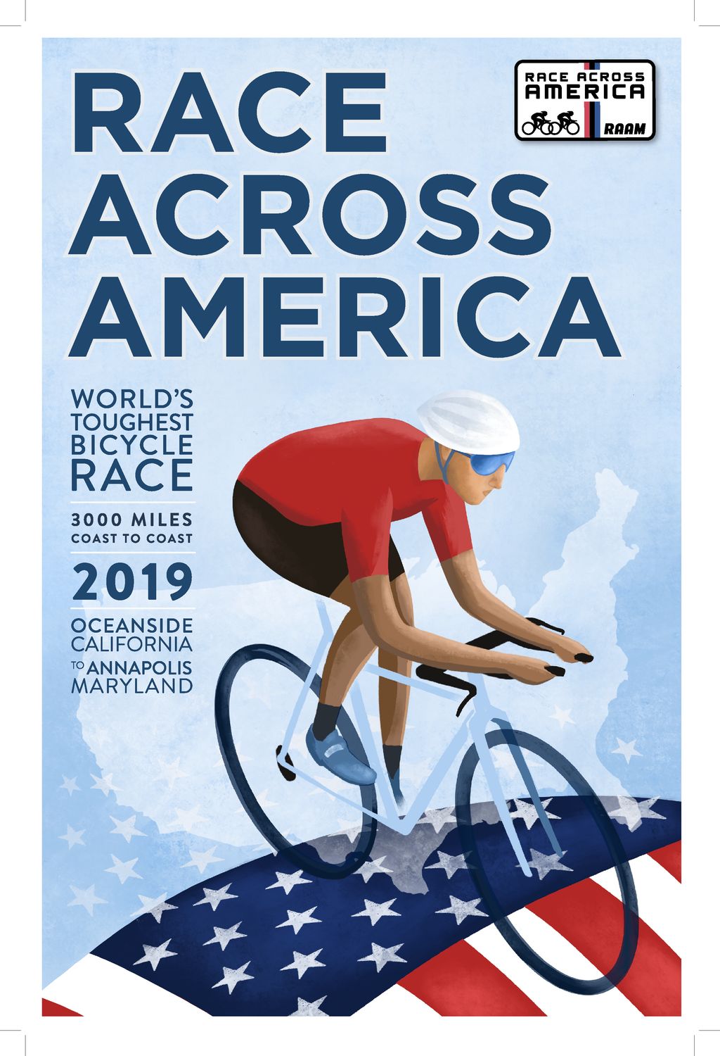 2019 Official RAAM Race Poster