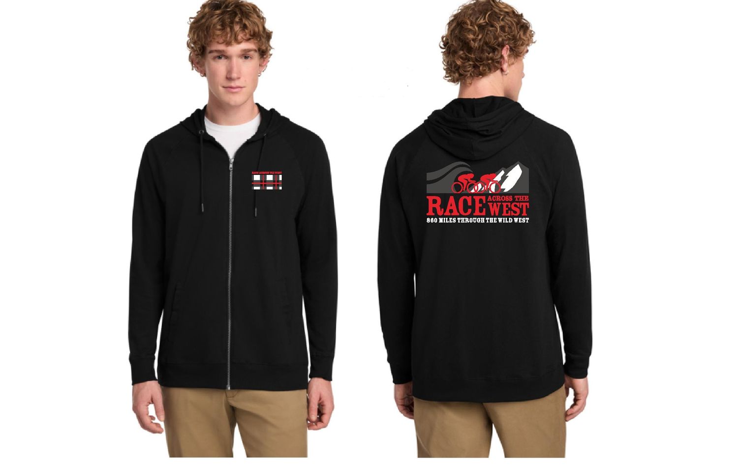 NEW! Logo Lightweight RAW Zip Hoodie